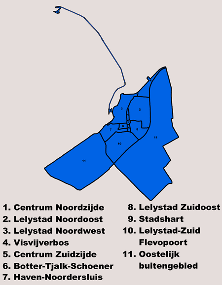 Lelystad</b> <b>wijkindeling
