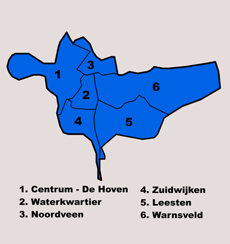 Zutphen wijkindeling