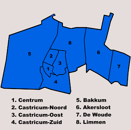 Castricum wijkindeling