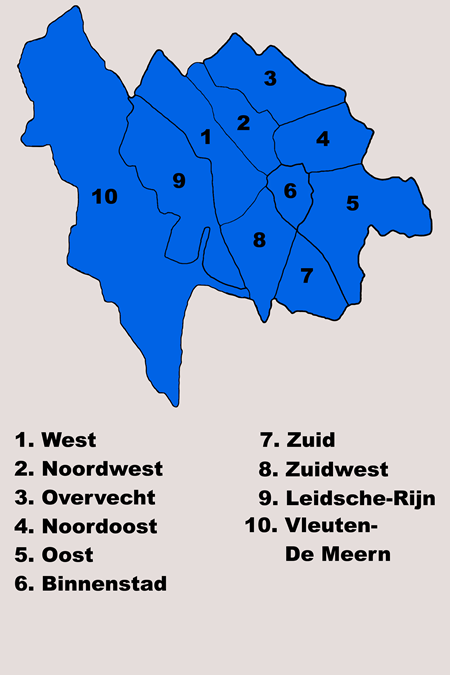 Utrecht wijkindeling