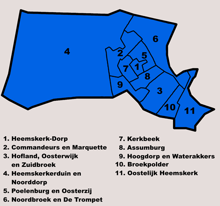 Heemskerk</b> <b>wijkindeling
